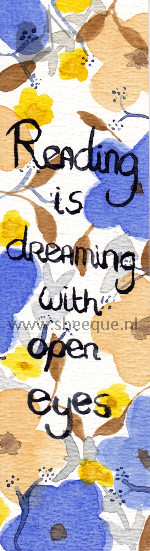 Aquarel Boekenlegger